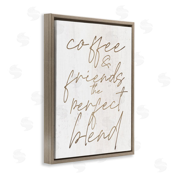 Stupell Industries Stupell Studio | Coffee & Friends Perfect Blend Phrase Wall Art