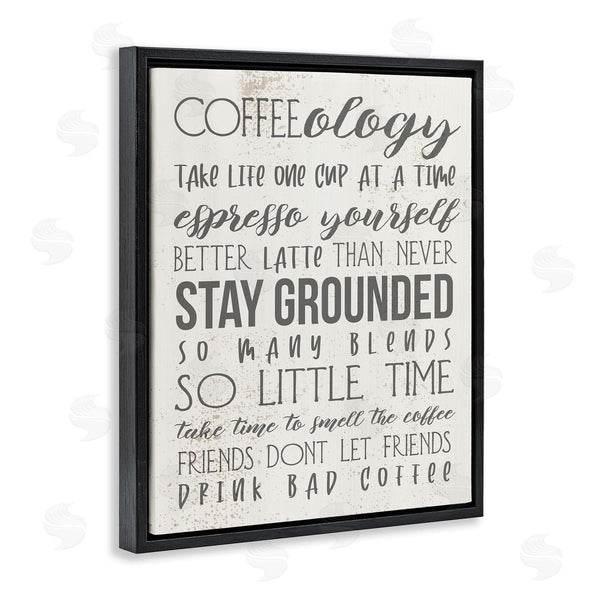Stupell Industries Stupell Studio | Coffee-Ology Motivational Puns Kitchen Humor