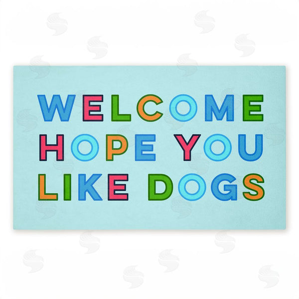 stupell industries Stupell Studio | Colorful Hope You Like Dogs Non-Woven Door Mat