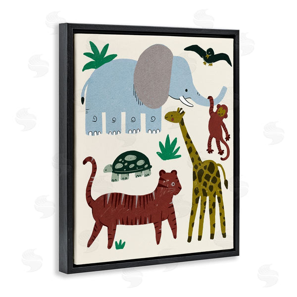 Stupell Industries Stupell Studio | Colorful Safari Animal Friends