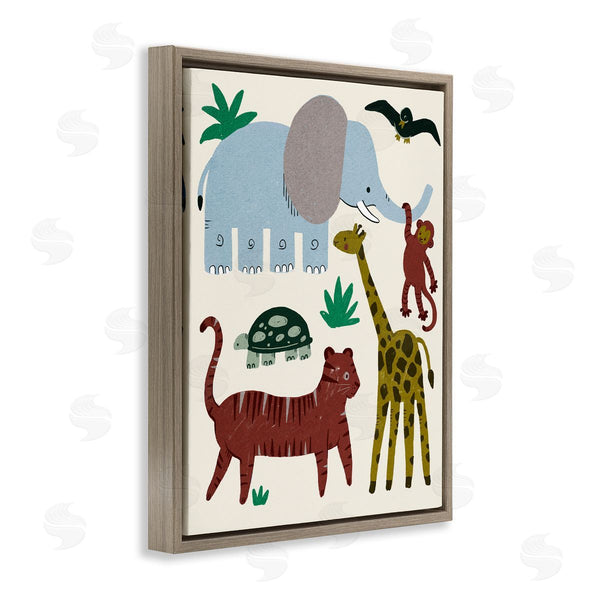 Stupell Industries Stupell Studio | Colorful Safari Animal Friends