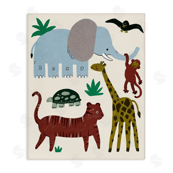 stupell industries Stupell Studio | Colorful Safari Animal Friends