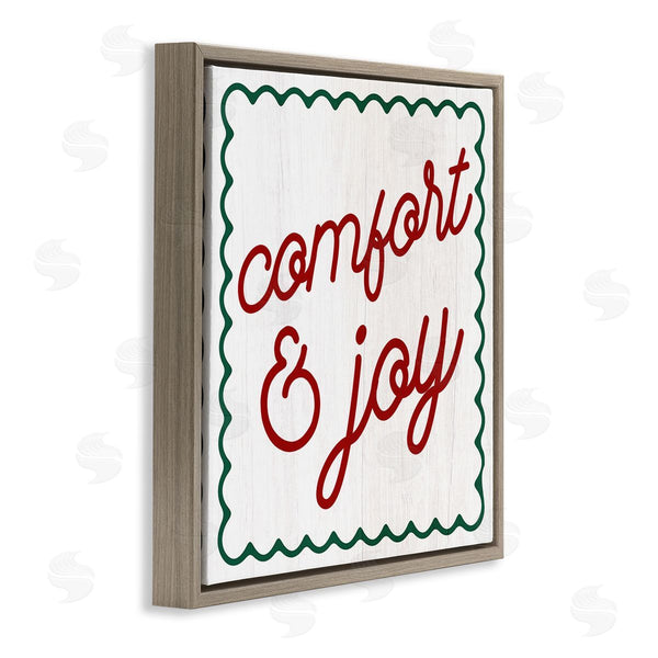 Stupell Industries Stupell Studio | Comfort & Joy Phrase Wall Art
