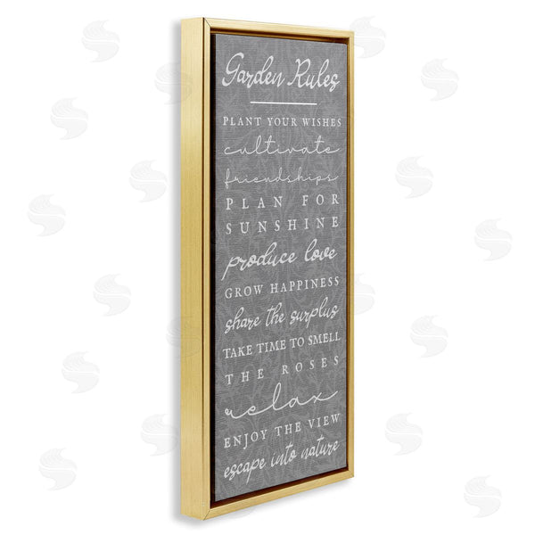 Stupell Industries Stupell Studio | Comforting Garden Rules Wall Art