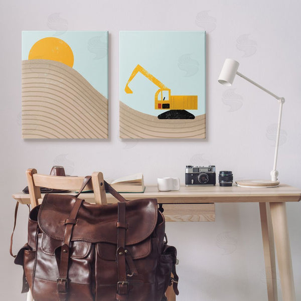Stupell Industries Stupell Studio | Construction Truck Under Desert Sun Wall Art