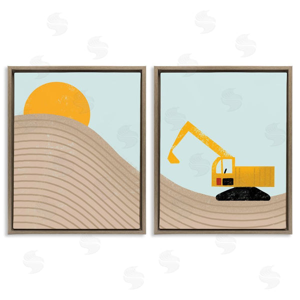 Stupell Industries Stupell Studio | Construction Truck Under Desert Sun Wall Art