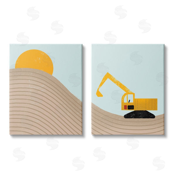 stupell industries Stupell Studio | Construction Truck Under Desert Sun Wall Art