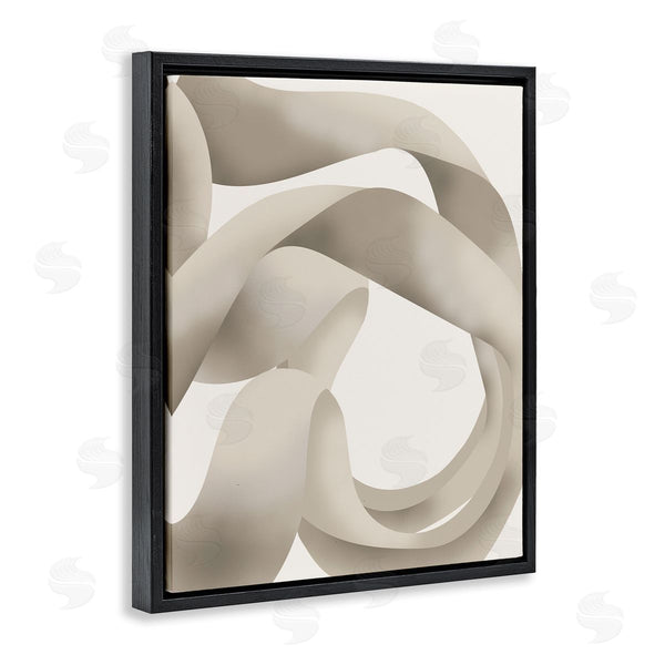 Stupell Industries Stupell Studio | Contemporary White Swirling Shape Wall Art