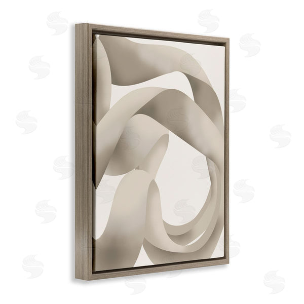 Stupell Industries Stupell Studio | Contemporary White Swirling Shape Wall Art