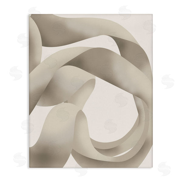 stupell industries Stupell Studio | Contemporary White Swirling Shape Wall Art