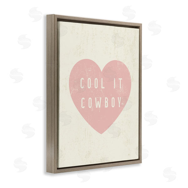 Stupell Industries Stupell Studio | Cool It Cowboy Heart