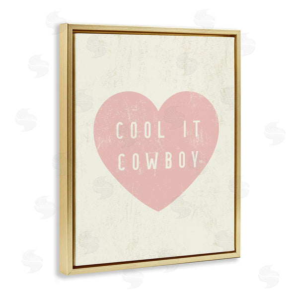 Stupell Industries Stupell Studio | Cool It Cowboy Heart