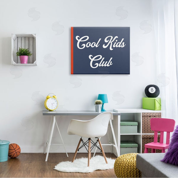 Stupell Industries Stupell Studio | Cool Kids Club Children's Sign Bold Red Blue Wall Art
