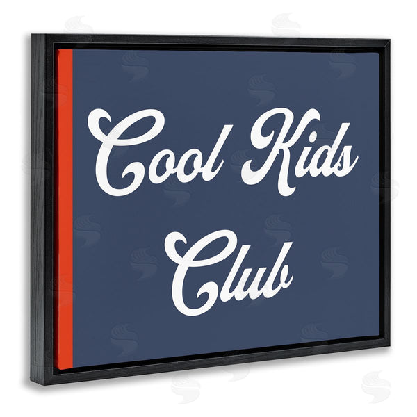 Stupell Industries Stupell Studio | Cool Kids Club Children's Sign Bold Red Blue Wall Art