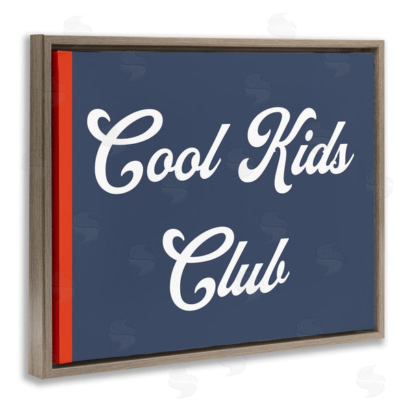 Stupell Industries Stupell Studio | Cool Kids Club Children's Sign Bold Red Blue Wall Art