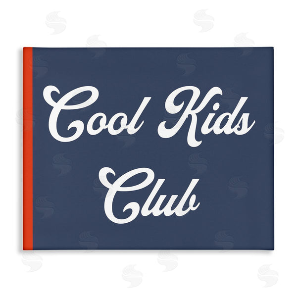 stupell industries Stupell Studio | Cool Kids Club Children's Sign Bold Red Blue Wall Art