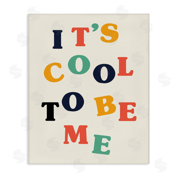 stupell industries Stupell Studio | Cool to Be Me Inspirational Phrase Bold Typography Wall Art