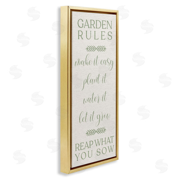 Stupell Industries Stupell Studio | Country Garden Rules Wall Art