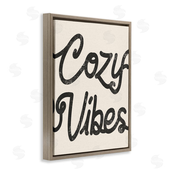 Stupell Industries Stupell Studio | Cozy Vibes Retro Vintage Typography Phrase Wall Art