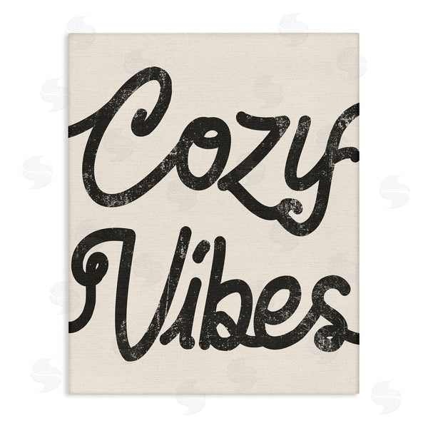 stupell industries Stupell Studio | Cozy Vibes Retro Vintage Typography Phrase Wall Art