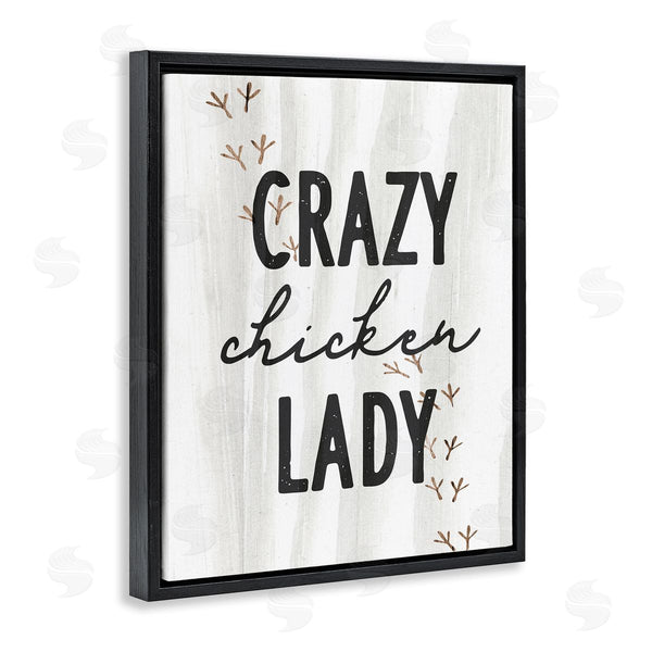 Stupell Industries Stupell Studio | Crazy Chicken Lady Country Rustic Farm Design Wall Art