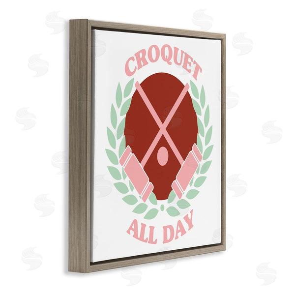 Stupell Industries Stupell Studio | Croquet All Day Pastel Sports Wall Art
