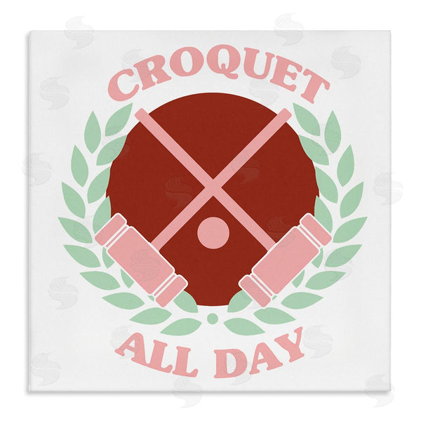 stupell industries Stupell Studio | Croquet All Day Pastel Sports Wall Art