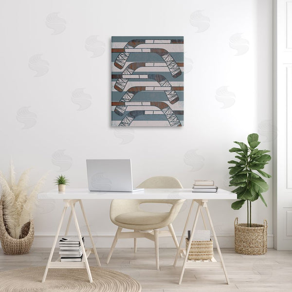 Stupell Industries Stupell Studio | Crossed Hockey Sticks Wall Art