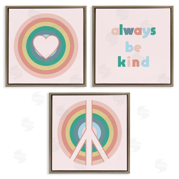 Stupell Industries Stupell Studio | Cute Always Be Kind Quote Wall Art