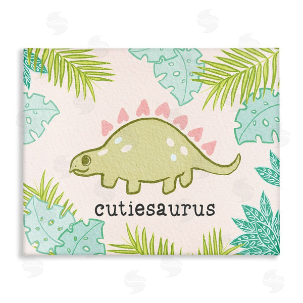 stupell industries Stupell Studio | Cutiesaurus Dinosaur Kids Pink