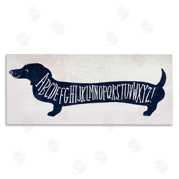 stupell industries Stupell Studio | Dachshund Blue Alphabet Dog Wall Art