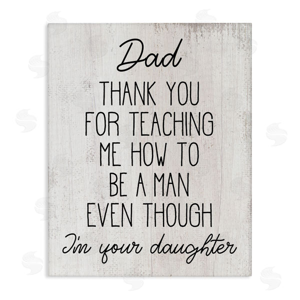 stupell industries Stupell Studio | Dad Thank You Phrase Family Daughter Humor