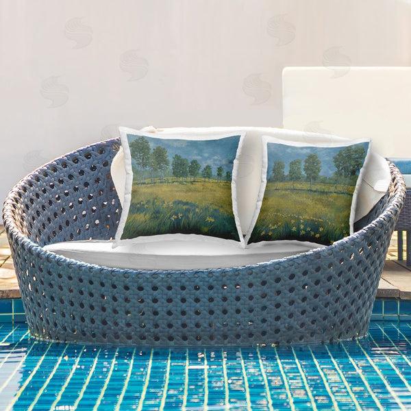 Stupell Industries Stupell Studio | Daffodil Tree Lined Field Printed Throw Pillow Set