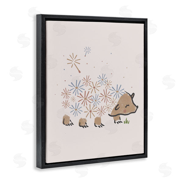 Stupell Industries Stupell Studio | Dandelion Flower Hedgehog Cute Animal