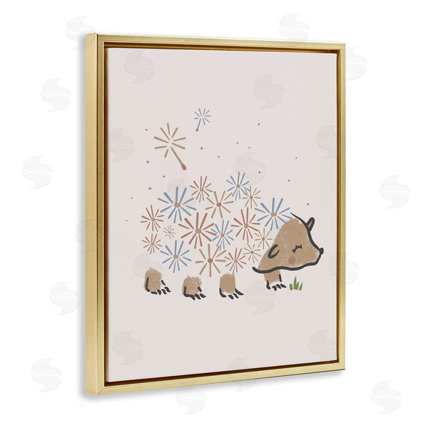 Stupell Industries Stupell Studio | Dandelion Flower Hedgehog Cute Animal