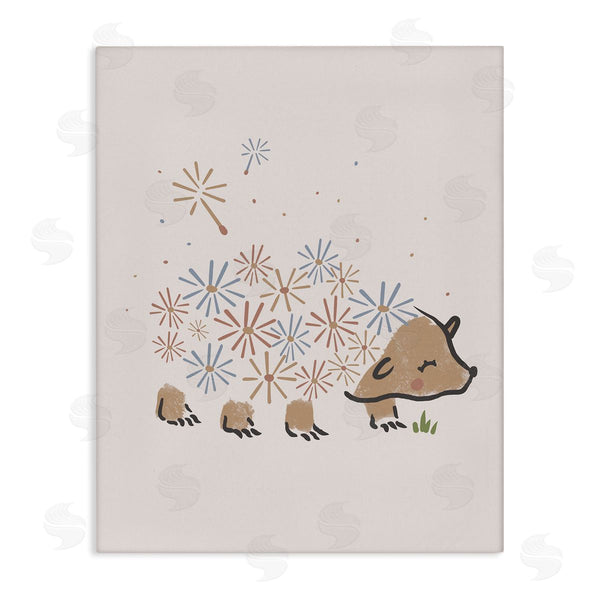 stupell industries Stupell Studio | Dandelion Flower Hedgehog Cute Animal