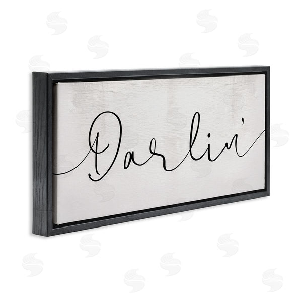 Stupell Industries Stupell Studio | Darlin' Sentiment Elegant Cursive Wall Art