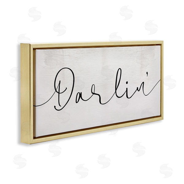 Stupell Industries Stupell Studio | Darlin' Sentiment Elegant Cursive Wall Art
