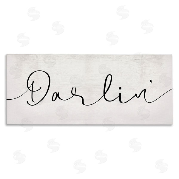 stupell industries Stupell Studio | Darlin' Sentiment Elegant Cursive Wall Art