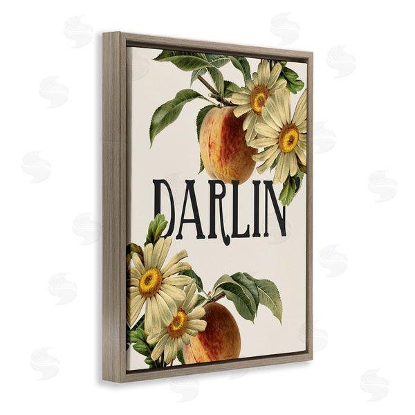 Stupell Industries Stupell Studio | Darlin' Southern Phrase Vintage Peach Tree