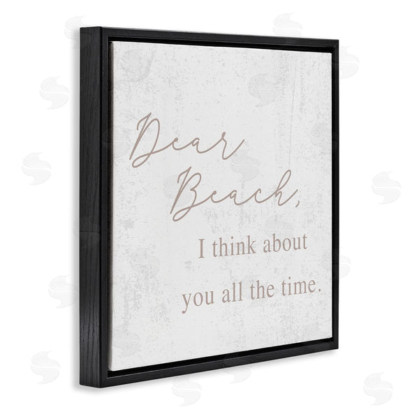 Stupell Industries Stupell Studio | Dear Beach I Think About You Phrase Wall Art