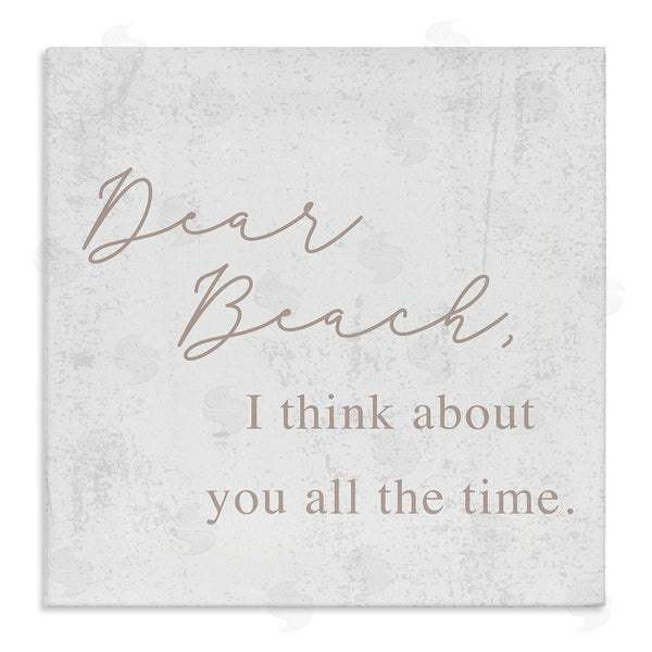 stupell industries Stupell Studio | Dear Beach I Think About You Phrase Wall Art