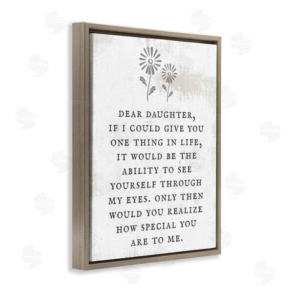 Stupell Industries Stupell Studio | Dear Daughter How Special You Are