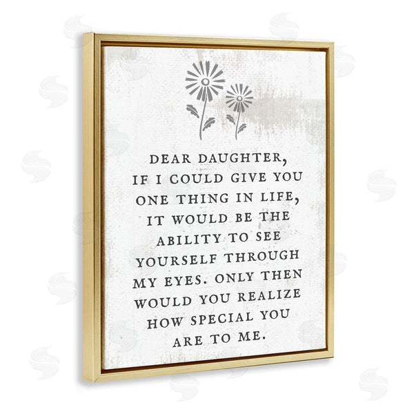 Stupell Industries Stupell Studio | Dear Daughter How Special You Are
