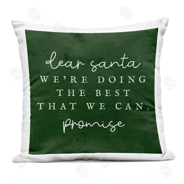 Stupell Industries Stupell Studio | Dear Santa Best We Can Phrase Printed Throw Pillow
