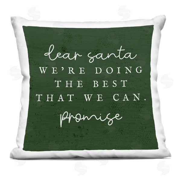 stupell industries Stupell Studio | Dear Santa Best We Can Phrase Printed Throw Pillow