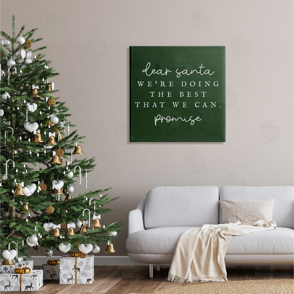 Stupell Industries Stupell Studio | Dear Santa Best We Can Phrase Wall Art