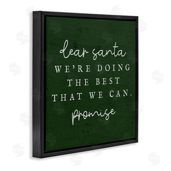 Stupell Industries Stupell Studio | Dear Santa Best We Can Phrase Wall Art