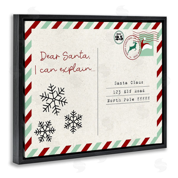 Stupell Industries Stupell Studio | Dear Santa Postcard Wall Art