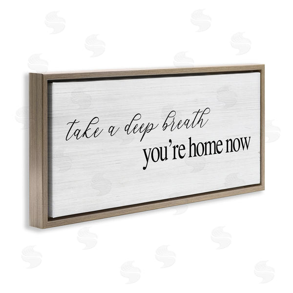 Stupell Industries Stupell Studio | Deep Breath You're Home Phrase Wall Art